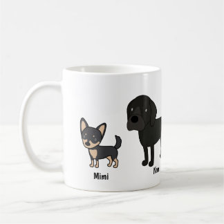 De Café Rubyfornia 3-Dog pôde caneca clássica