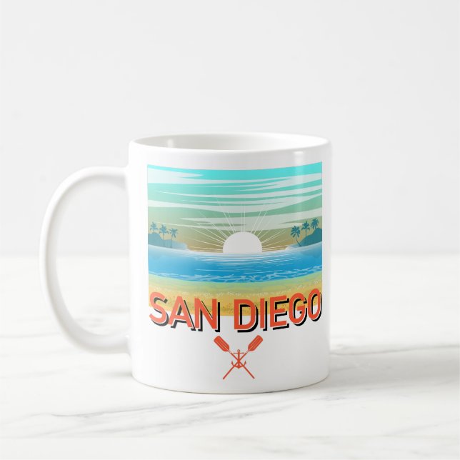 De Café San Diego Design - Caneca Clássica (Esquerda)