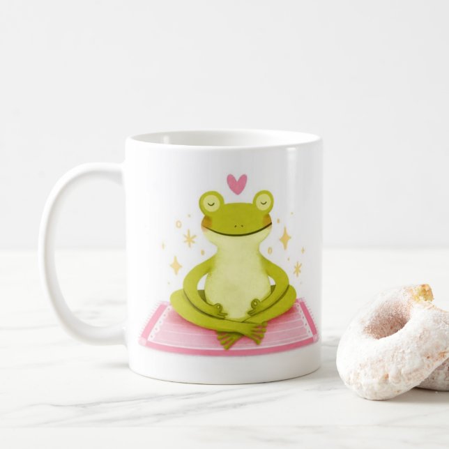De Café Sapo Pacífico – Caneca Calma Caprichosa da Kind_On (Com Donut)