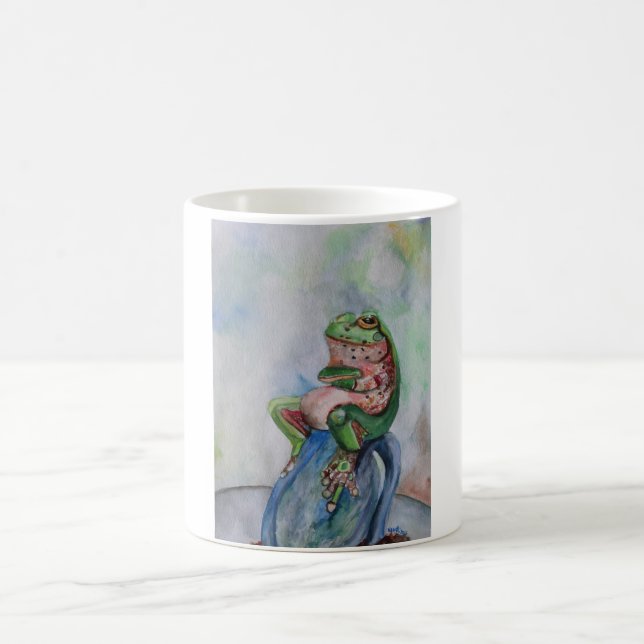De Café Sapo, verde e castanho, 325 ml, Clássico, caneca b (Centro)