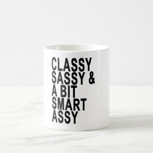 De Café Sassy elegante e uma caneca engraçada das citaç