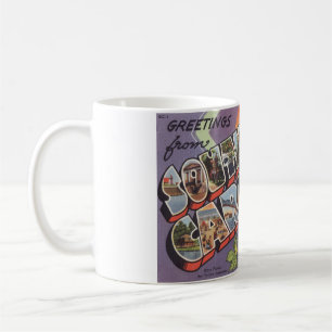 De Café Saudações da Carolina do Sul retrô grande caneca d
