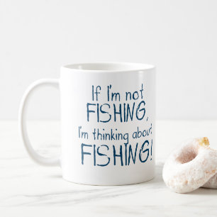 De Café Se Não Estou Pescando - Caneca Engraçada para Pesc
