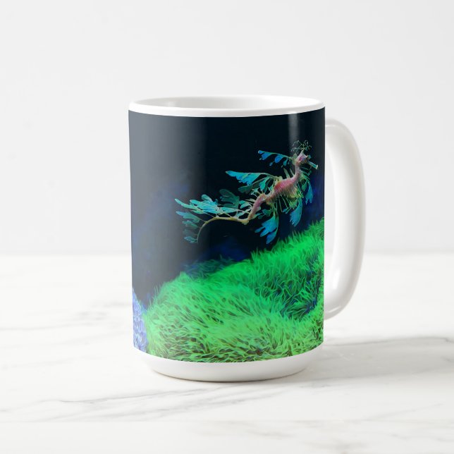 De Café Seadrágonos - 15 oz. Caneca (Frente Esquerda)