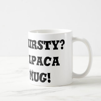 De Café Sedento?  Caneca da alpaca!