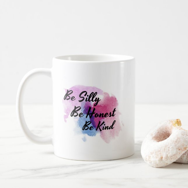 De Café Seja parvo seja honesto seja caneca amável da (Com Donut)
