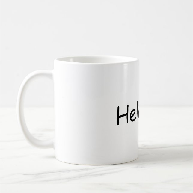 De Café Sem a caneca Helvética (Esquerda)