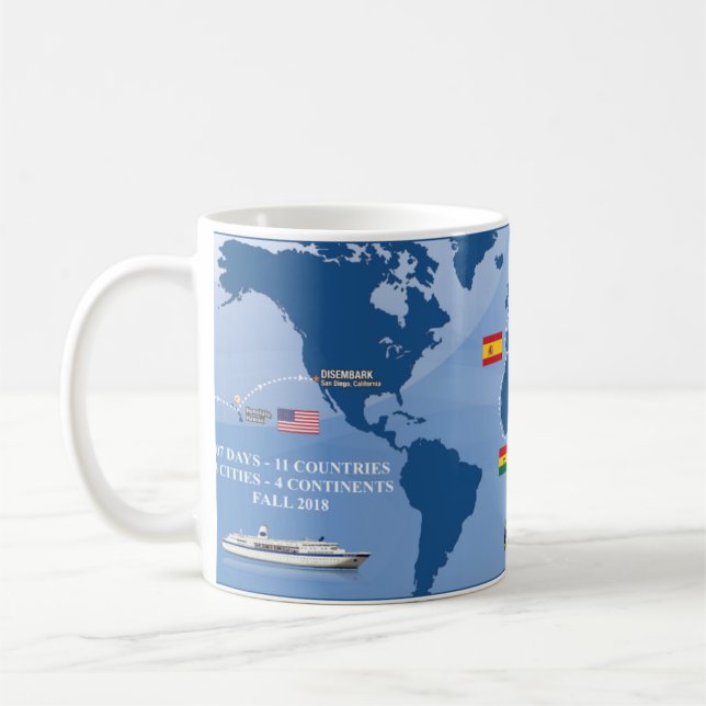De Café Semestre na caneca da queda 2018 do mar (Esquerda)