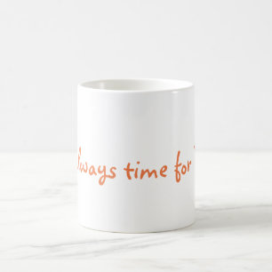 De Café Sempre hora para a caneca do sorvete