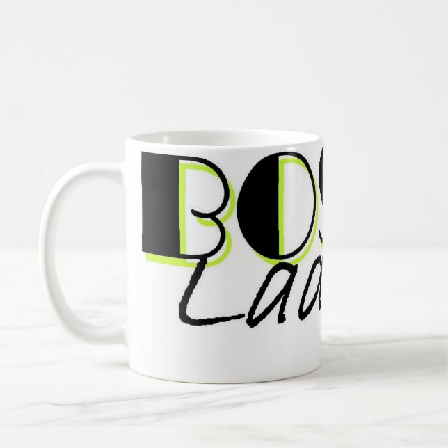 De Café Senhora Caneca do chefe (verde limão) (Esquerda)