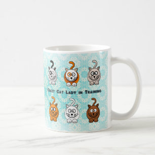 De Café Senhora louca Treinamento Caneca do gato