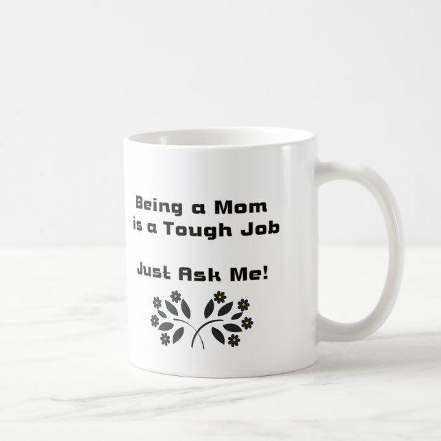 De Café Ser Mãe, Trabalho Difícil Caneca (Direita)