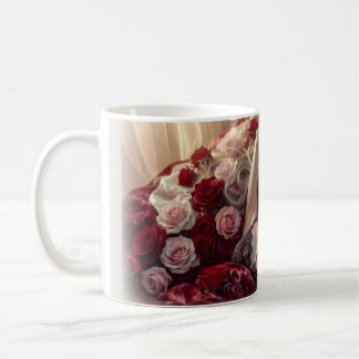 De Café Serena Beleza Entre Rosas Caneca Romântica