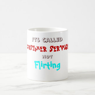 De Café Serviço ao cliente que não flerta a caneca