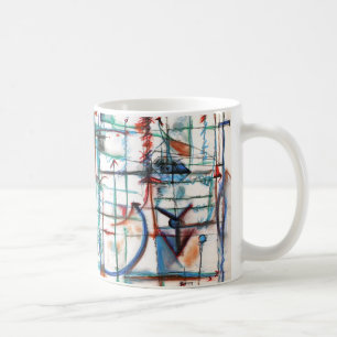 De Café Setas e linhas caneca