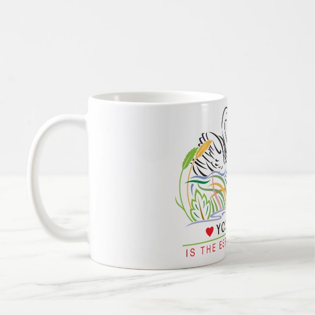 De Café Seu Amor é a Essência da minha Vida Caneca Clássic (Esquerda)