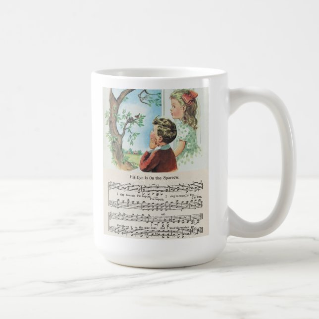 De Café Seu olho está na caneca do clássico do pardal (Direita)