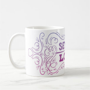 De Café Sew na caneca do amor