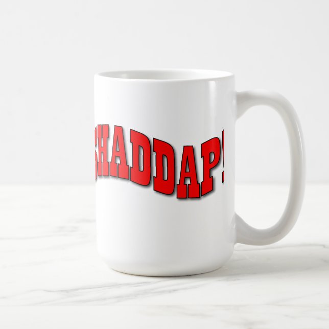 De Café Shaddap! Caneca (Direita)