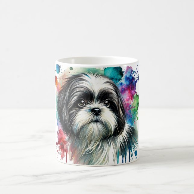 De Café 🐾 Shih Tzu Lovers, esta caneca é para você! 🐾 (Centro)