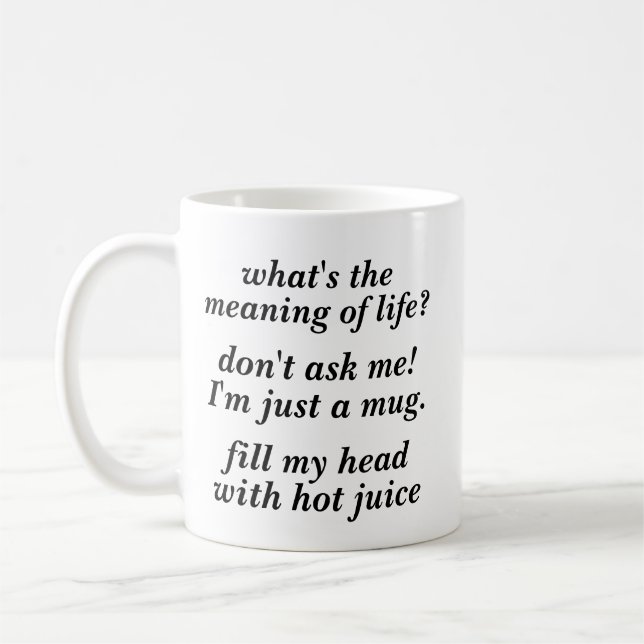De Café Significado existencial da caneca da vida (Esquerda)