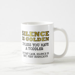 De Café Silêncio Suspeito com Crianças Pequenas Caneca Div