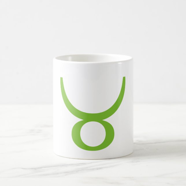 De Café Símbolo astrológico do Taurus, caneca do zodíaco (Centro)