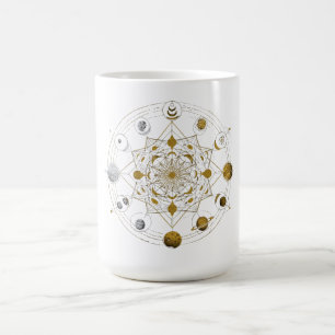 De Café Simetria Cósmica – Caneca Espacial Mandala Celesti