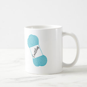 De Café Skein azul personalizado do Aqua da caneca do fio