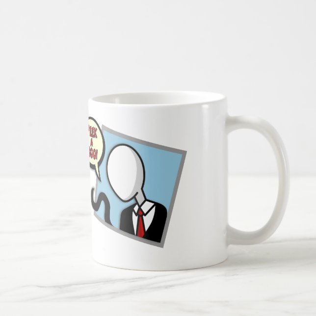 De Café Slenderman em sua janela - caneca (Direita)