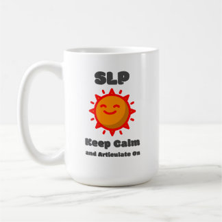 De Café SLP Mantenha-se Calmo e Articulado em Caneca