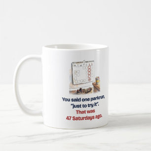 De Café Só para Experimentar: Caneca Divertida parkrun