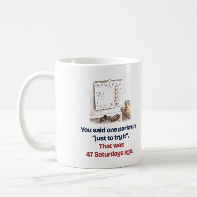 De Café Só para Experimentar: Caneca Divertida parkrun (Criador carregado)
