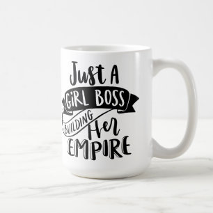 De Café Só Uma Menina A Construir A Caneca Do Império