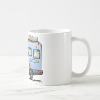 De Café Sobre a caneca do campista do táxi