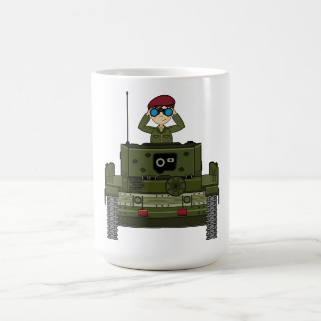 De Café Soldado do exército britânico na caneca do tanque (Centro)