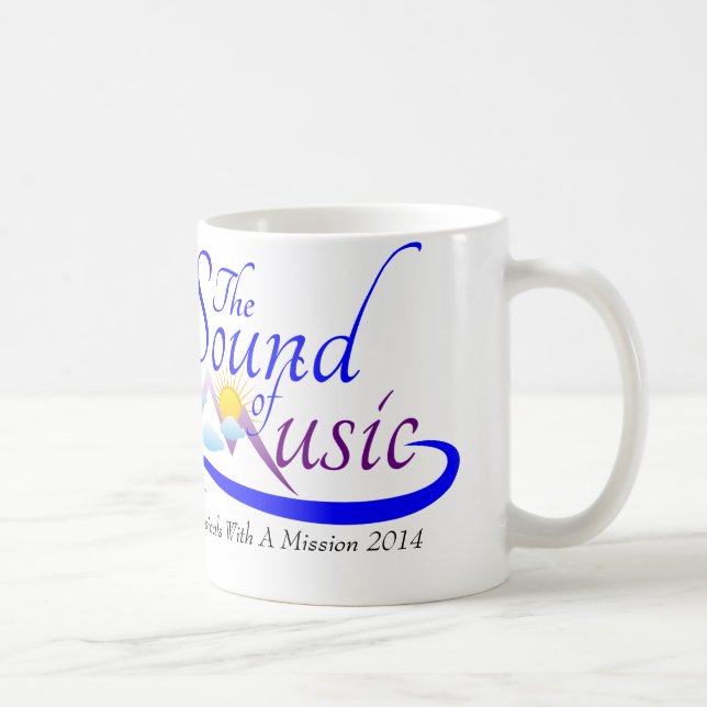 De Café Som da caneca comemorativa da música (Direita)