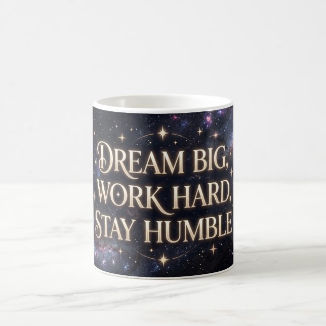 De Café Sonhe Grande Trabalhe Duro Seja Humilde Caneca Gal (Centro)