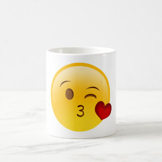 De Café Soprar uma caneca emoji beijo