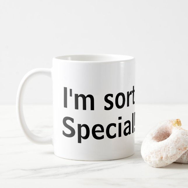 De Café Sou muito especial! Caneca (Com Donut)