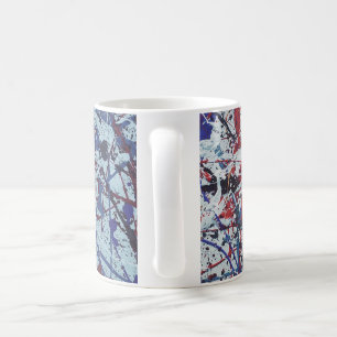 De Café Splatter abstrato caneca pintada