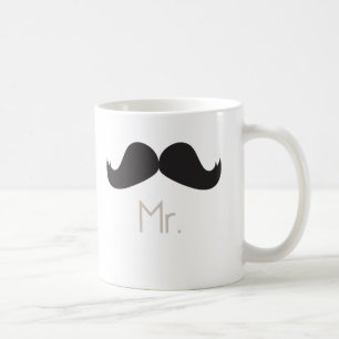 De Café Sr. Moustache Caneca