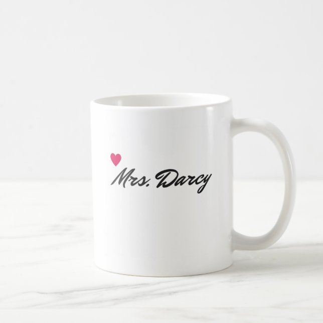De Café Sra. Darcy Caneca do orgulho e do preconceito (Direita)