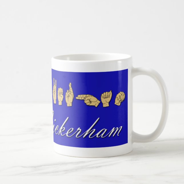 De Café Sra. Wickerham Caneca (Direita)