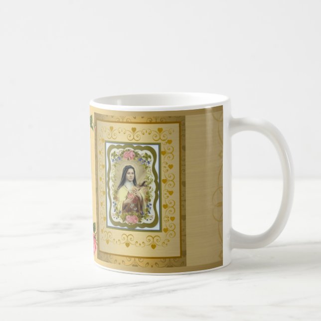 De Café St. Therese do ouro o PRESENTE pequeno da caneca (Direita)