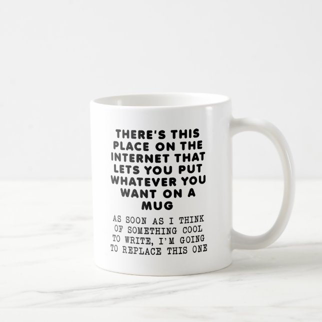 De Café Substituir Esta Caneca Divertida (Direita)