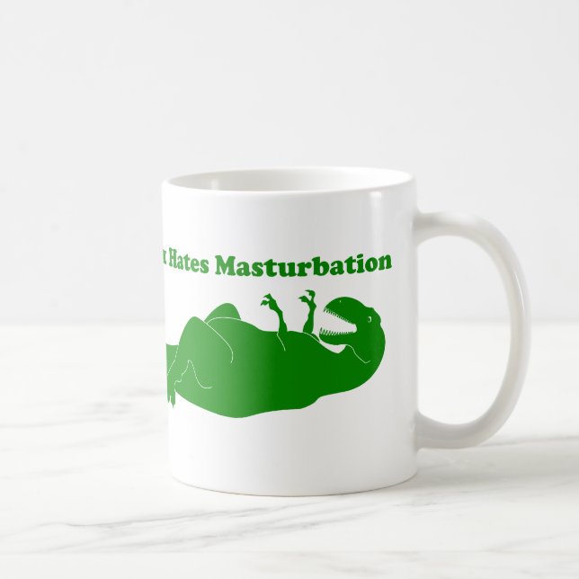 De Café T-Rex deia a caneca da masturbação (Direita)