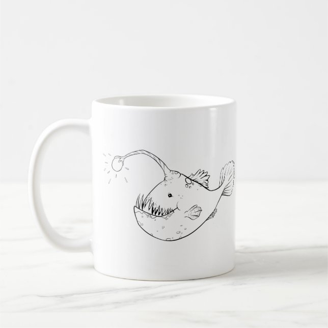 De Café Tamboril branco do mar profundo da caneca do (Esquerda)