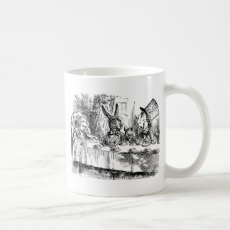 De Café Tea party louco Alice na caneca do país das