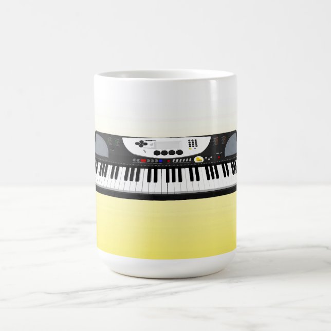 De Café Teclado moderno Synth: modelo 3D: Caneca (Centro)